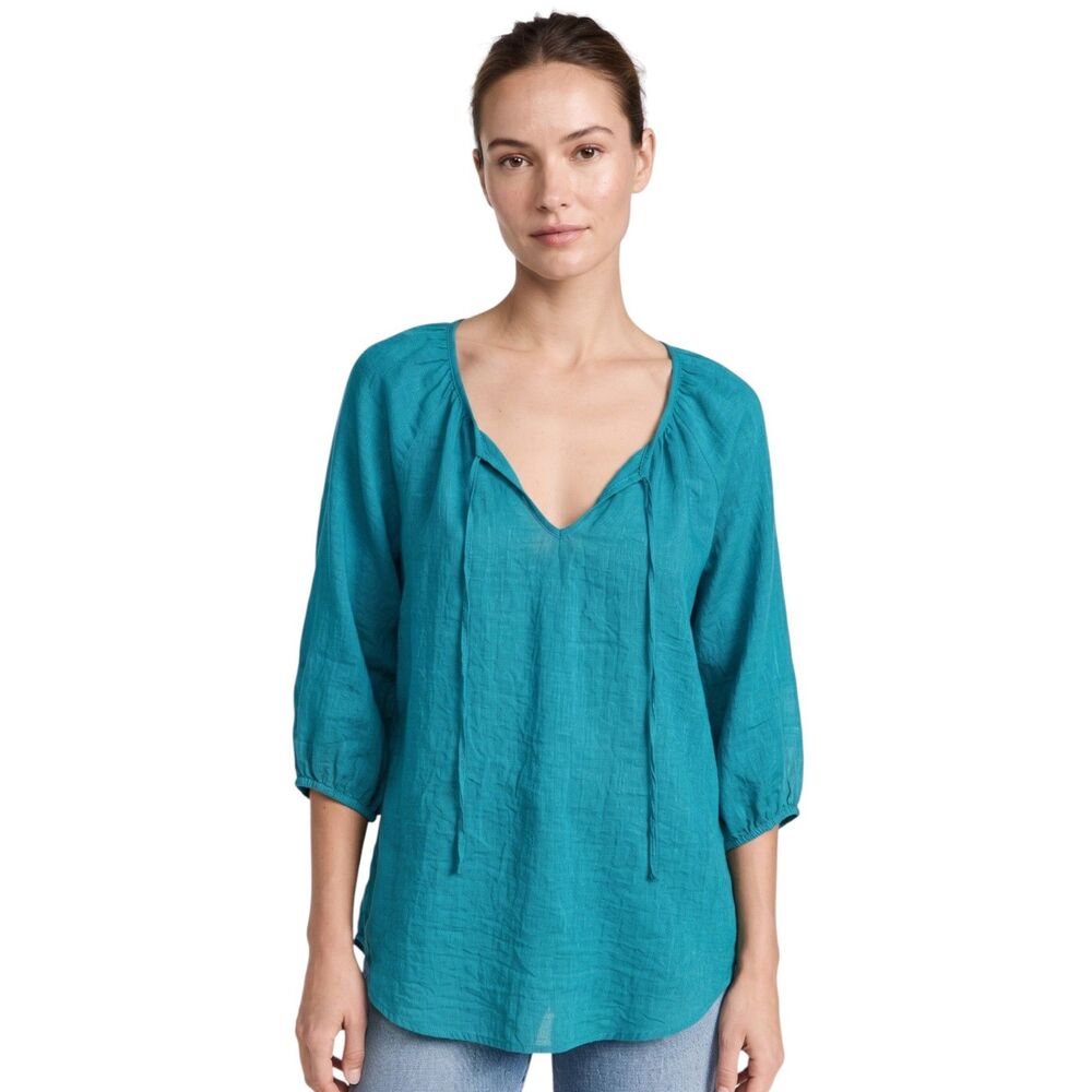 Vintage Crochet Back Alfred Paquette Lightweight Top
